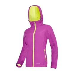 
                  Lahti Pro Kurtka Softshell z Kapturem Damska Fioletowo-Zielona Rozmiar 2XL